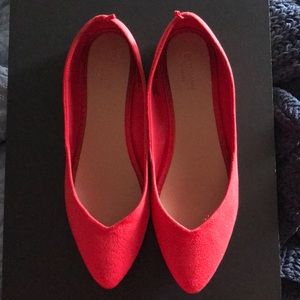 Red old navy flats